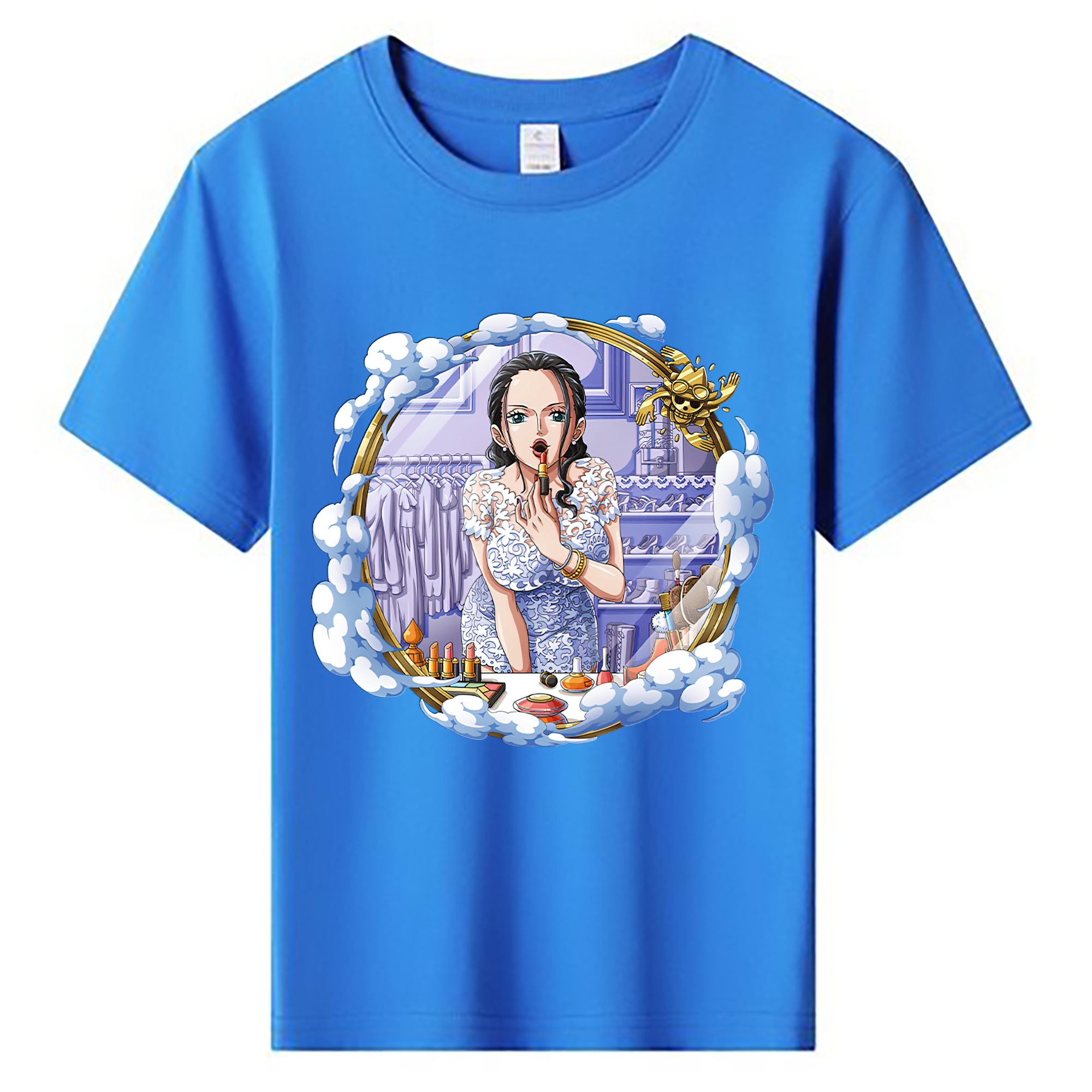 ワンピース ニコ・ロビン ONE PIECE Nico Robin 綿100％キッズTシャツ（フロントプリント）